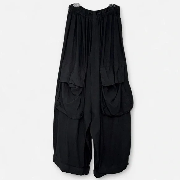 KALIYANA Linen Wide Leg Pants | Harem Lagen Look - Picture 4 of 7